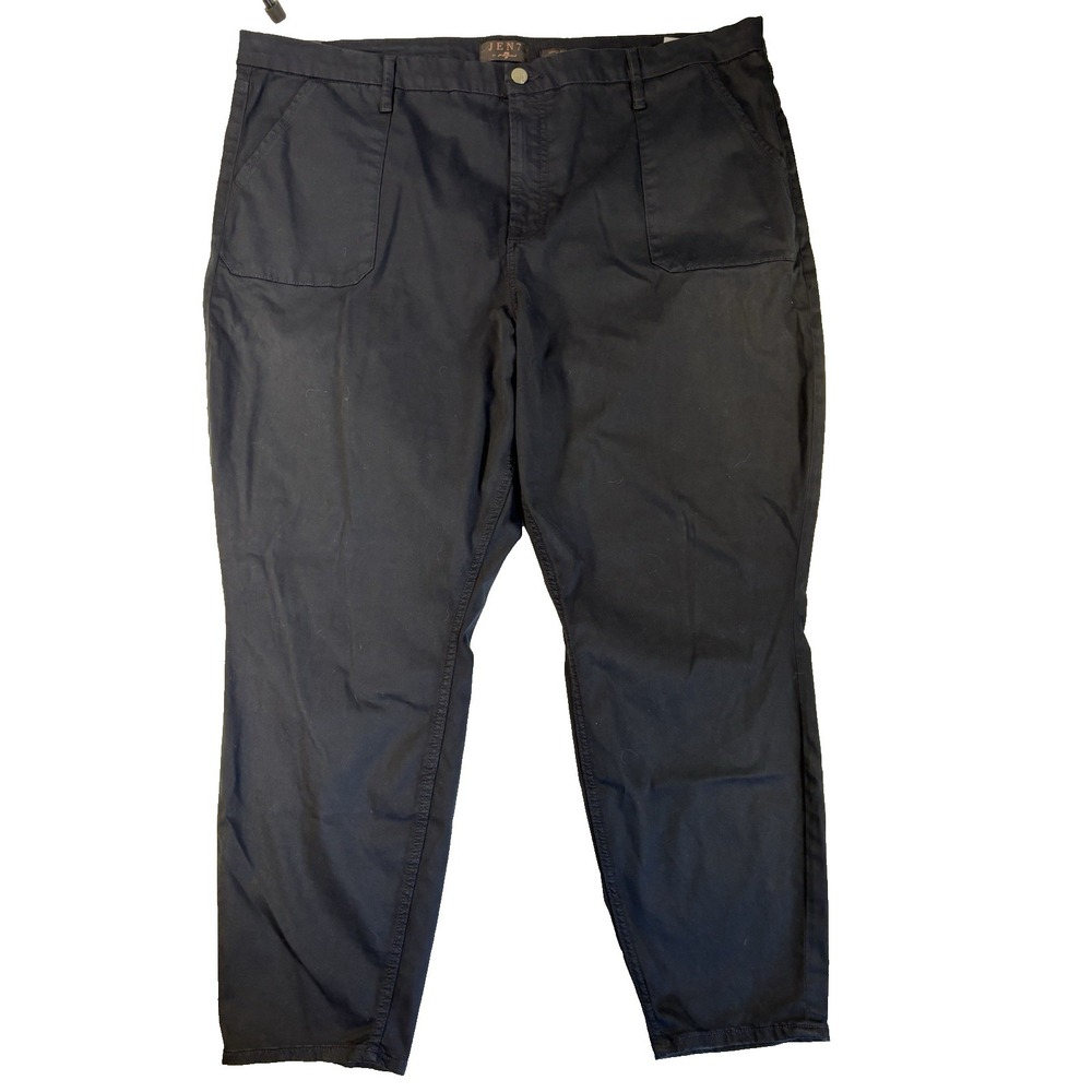 Jen7 Women's 22 Dark Blue Utility Ankle Skinny Pants Comfort Capsule Everyday
